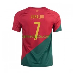 Camisolas de futebol Portugal Ronaldo 7 Equipamento Principal World Cup 2022 Manga Curta